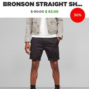 The Gstar raw Bronson straight shorts/brand new